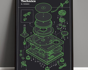 Technics Adesivo Giradischi Oro Spazzolato, Alluminio - Foto 6