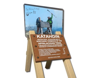 Portafotos réplica del letrero del Monte Katahdin