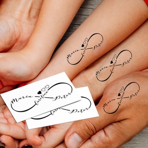 Maman et enfant nom personnalisé tatouage temporaire, maman et bébé faux  tatouage, cadeau de félicitation pour femme, future maman, nouvelle maman