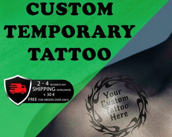 Tatuaggi Temporanei Personalizzati - Tatuaggi Temporanei Personalizzati - Tatuaggi Temporanei Immagine - Tatuaggi Immagine Personalizzata - Bomboniere - Tatuaggi Personalizzati