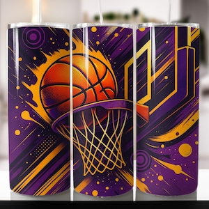 Cool Basketball Tumbler Wrap 20oz – Digital Download Sublimation Design