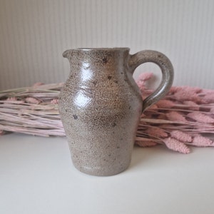French Vintage Studio Pottery  Pitcher, Handmade Jug