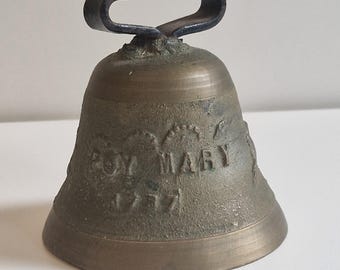 アンティーク スウェーデン製真鍮ベル 1800年代、直径9cm