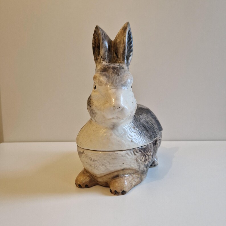Geo Rabbit Paris Tureen Vintage Majolica Rabbit Tureen, French Country Kitchen Decor - Etsy