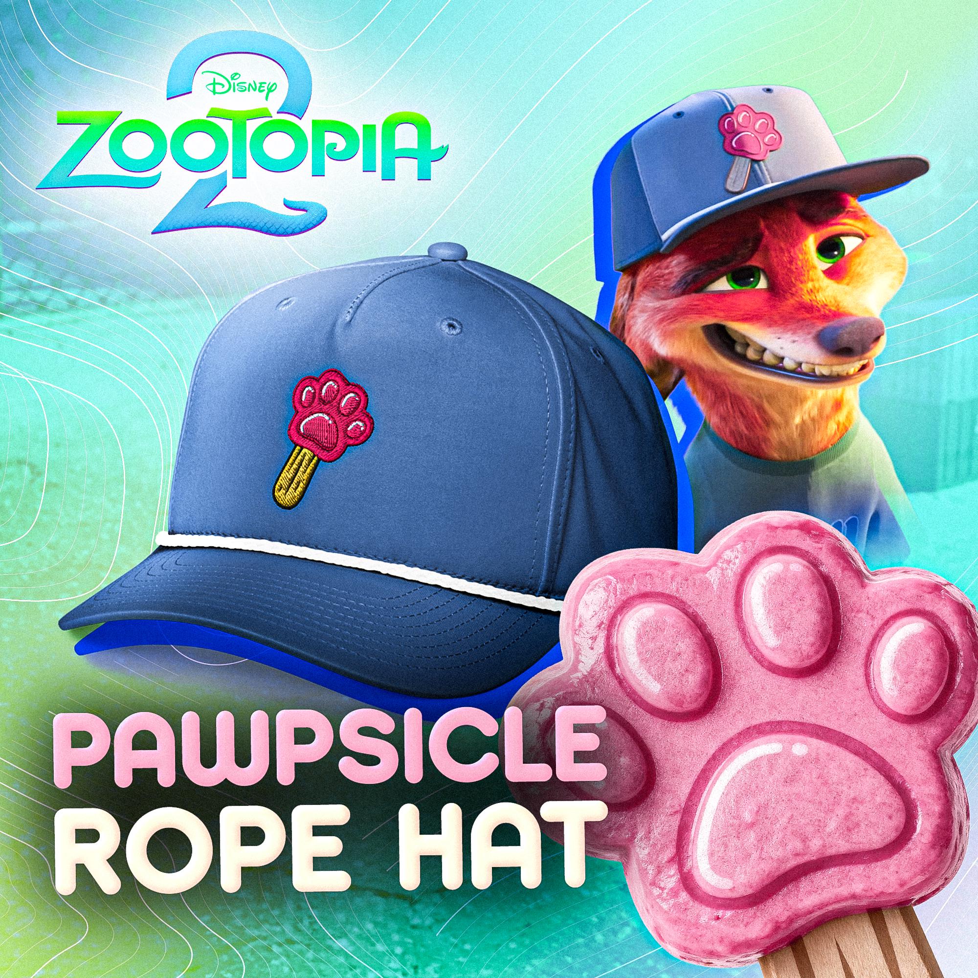 Zootopia 2 Nick Wilde Pawpsicle Hat: Embroidered Rope Cap - Etsy