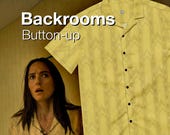 Backrooms Wallpaper Button-up Shirt