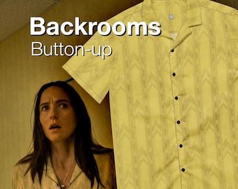 Camisa abotonada con estampado de Backrooms