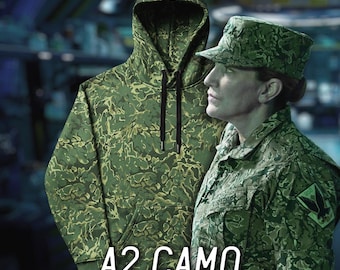Sudadera con capucha de algodón con estampado de camuflaje Avatar 2 RDA