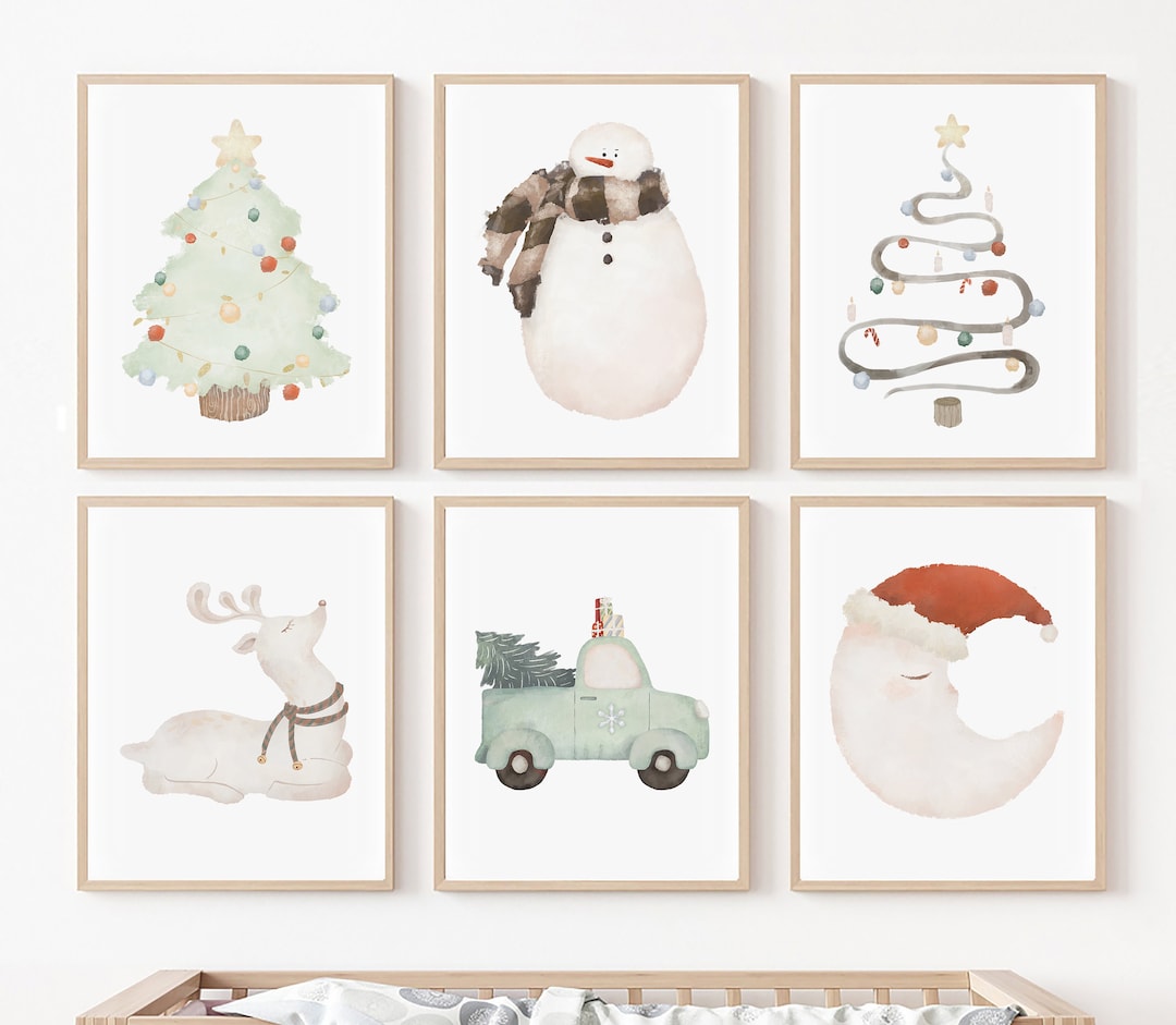 Christmas Wall Printables SET OF 6 Christmas Classroom Etsy