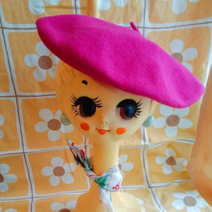 Iconique tête à chapeaux vintage Twiggy