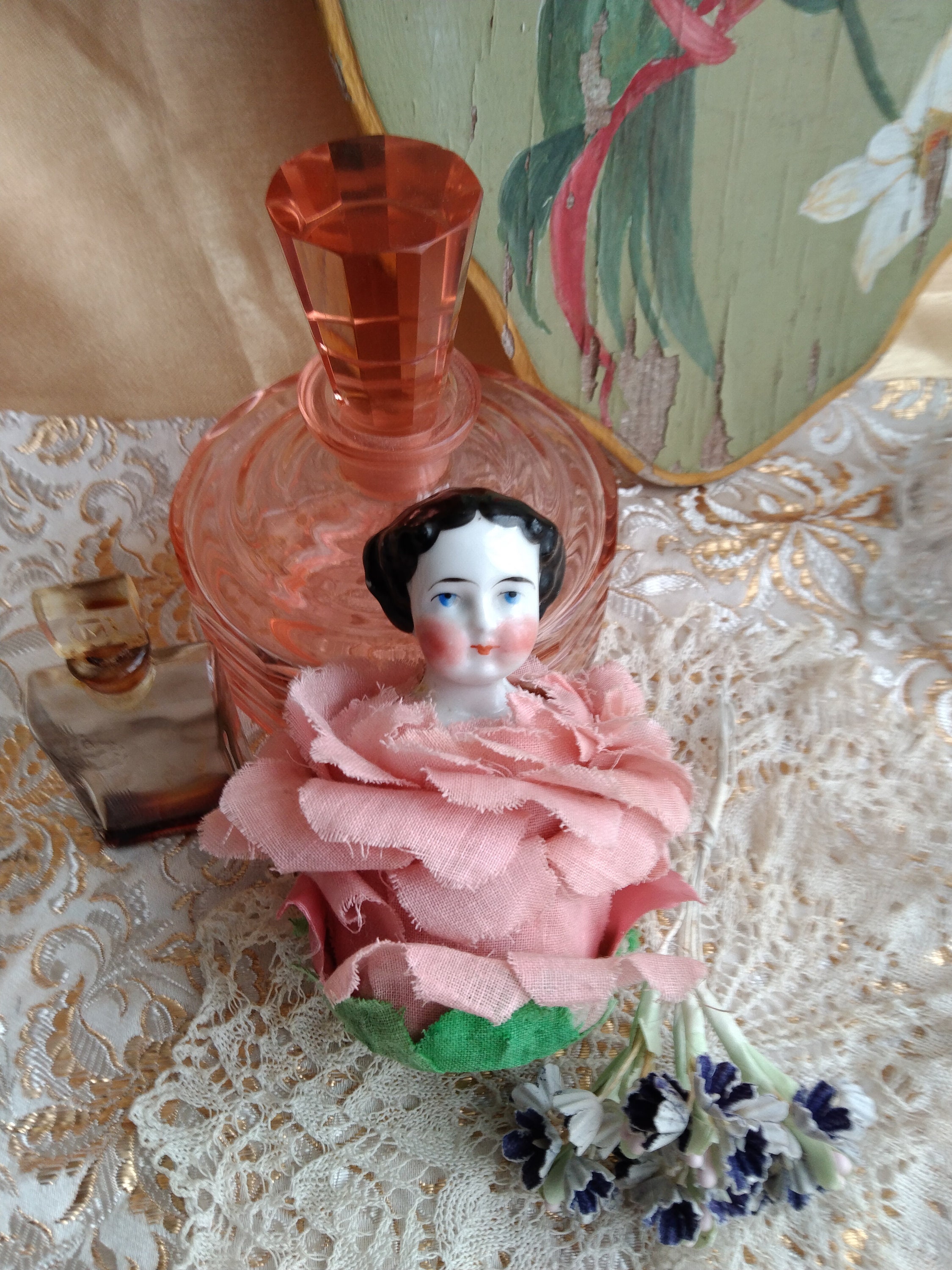 Petite Poupée Ancienne Miniature – 9 Cm, Fabriquée En France, Années 1800