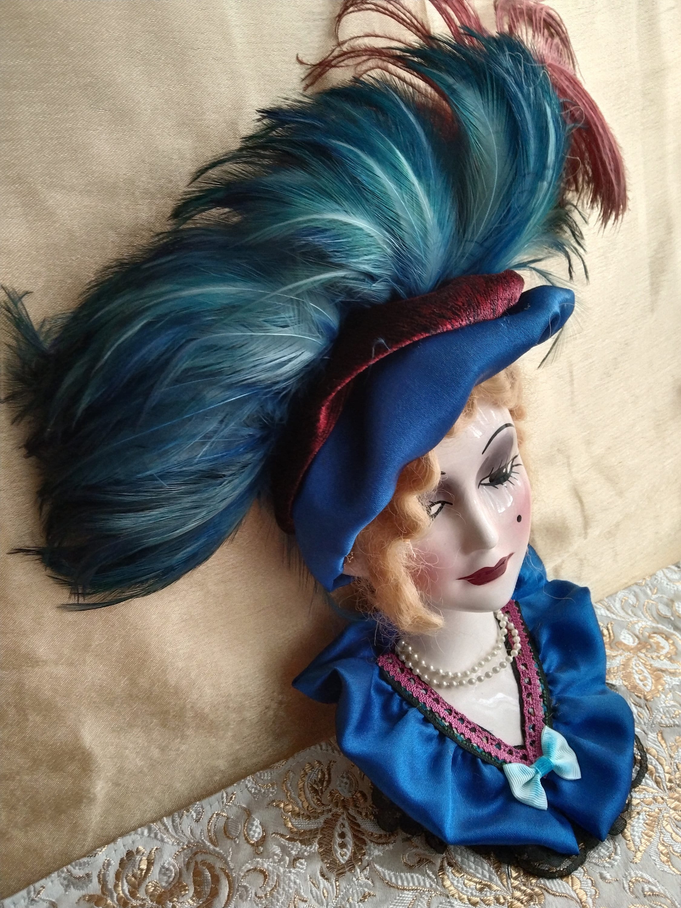 Grande Poupée Ancienne  Chine En Porcelaine émaillée Avec