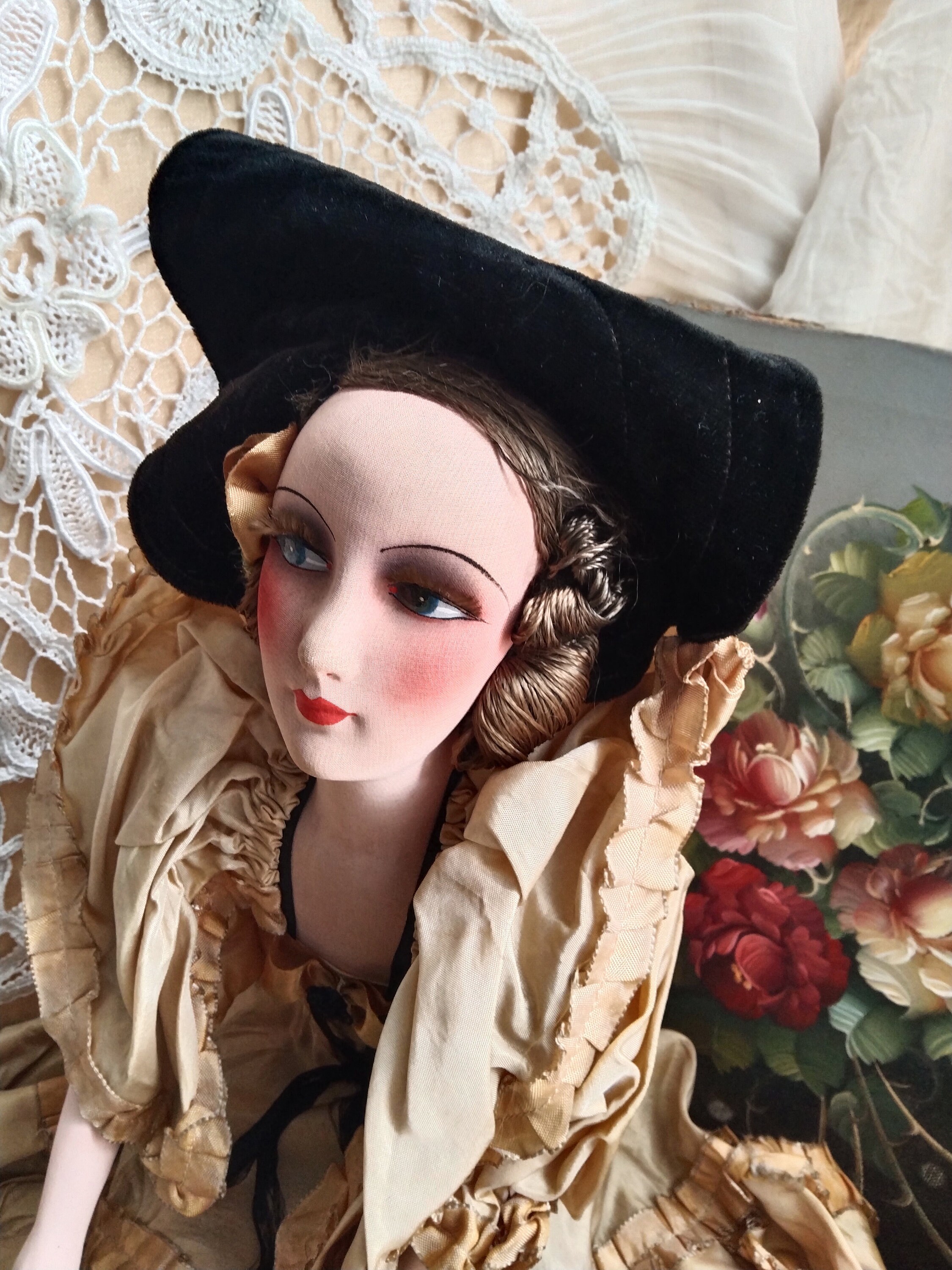 Superbe Poup?�e De Salon Boudoir Ancienne Shabby - Etsy