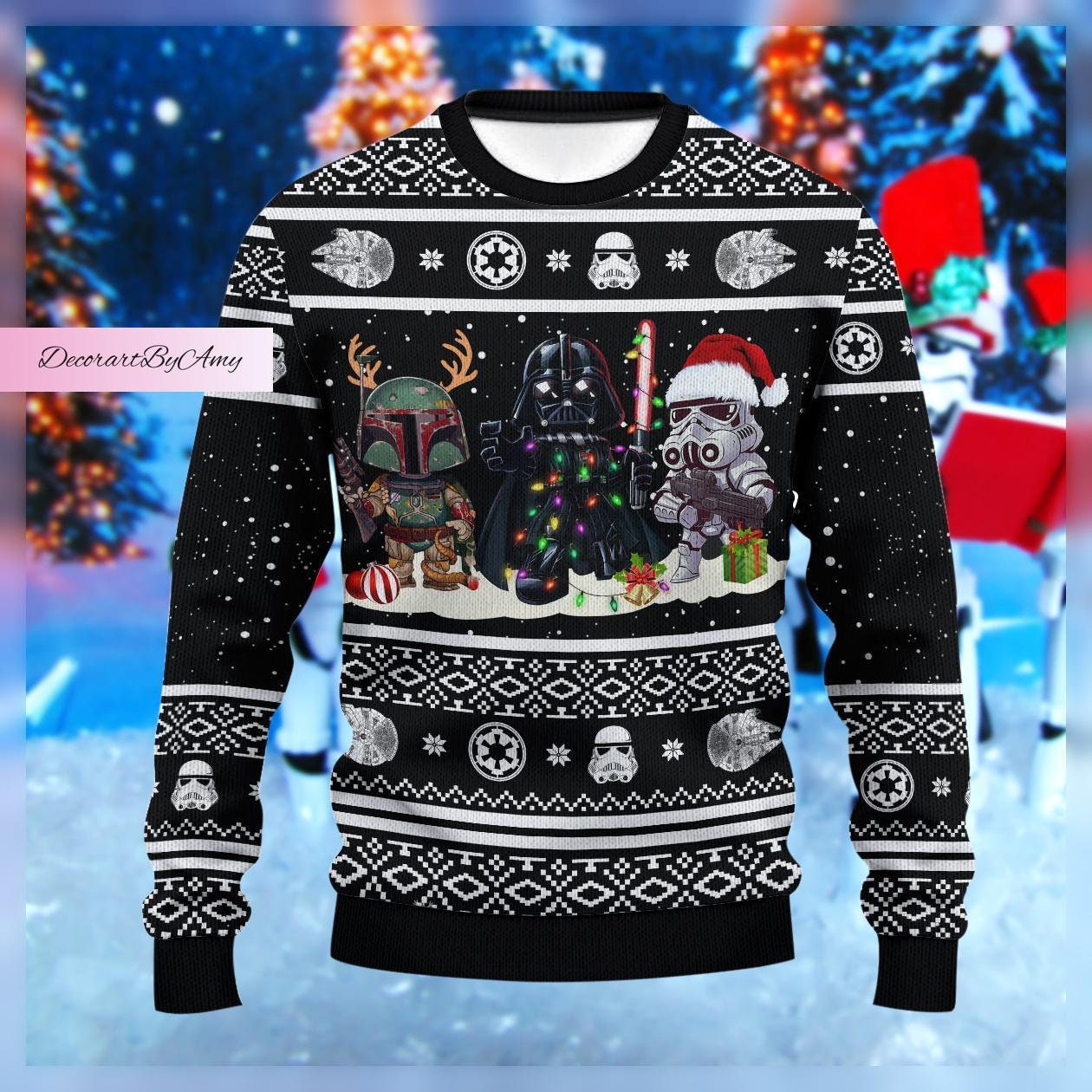 Discover Christmas Star Wars Sweater, Star Wars Ugly Sweater, Darth Vader Men Sweater, Darth Vader Xmas Sweater, Stormtrooper Ugly Xmas Sweater