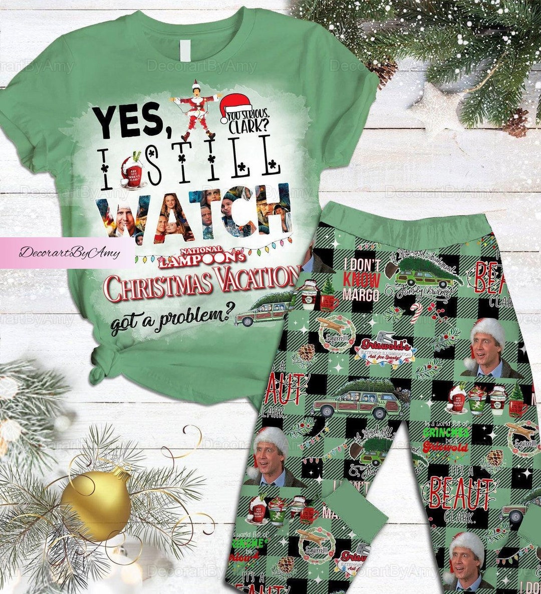Christmas Griswold Pajamas Set Griswold Pajamas Pants Etsy