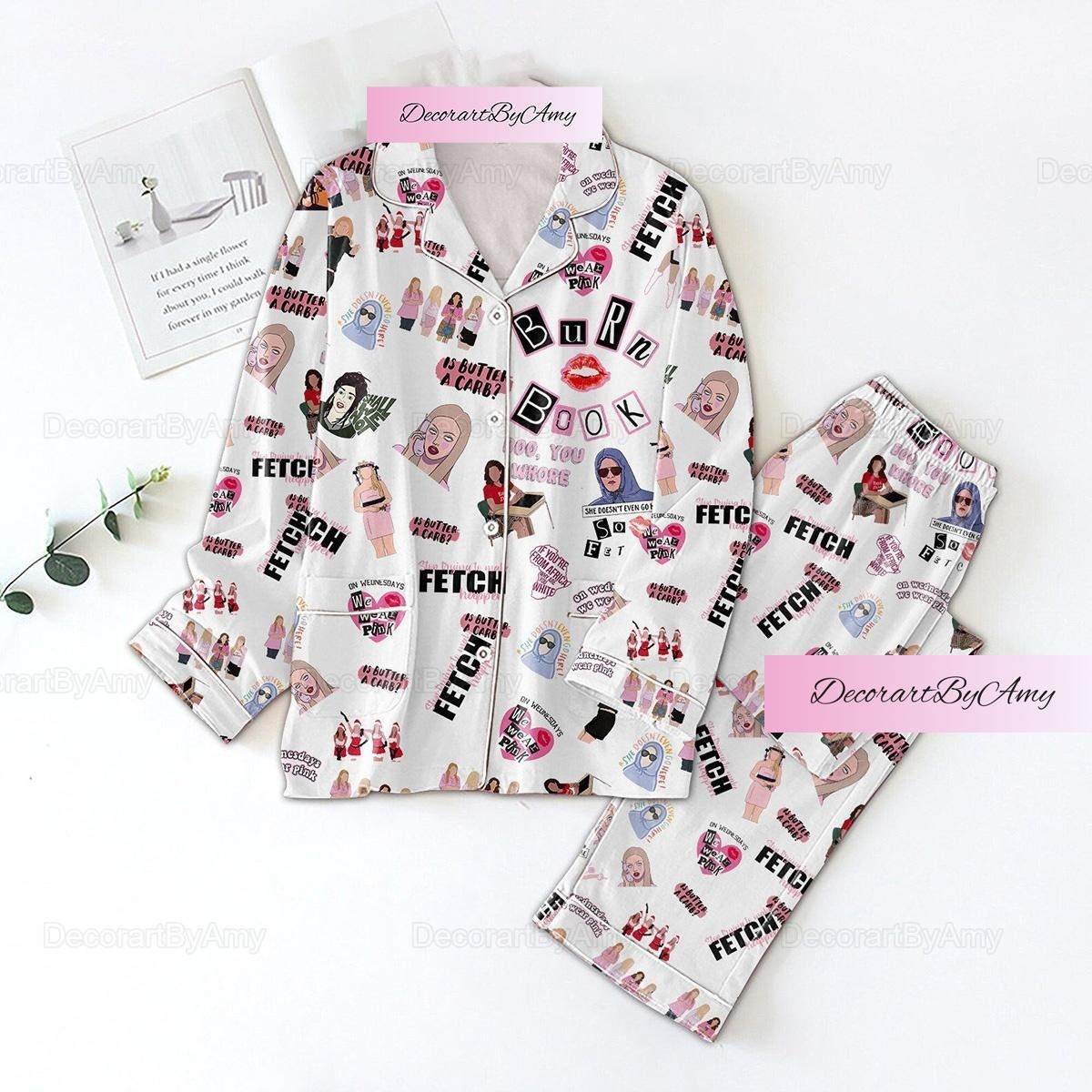 Christmas Mean Girls Pajamas Mean Girls Women Pajamas Burn Etsy