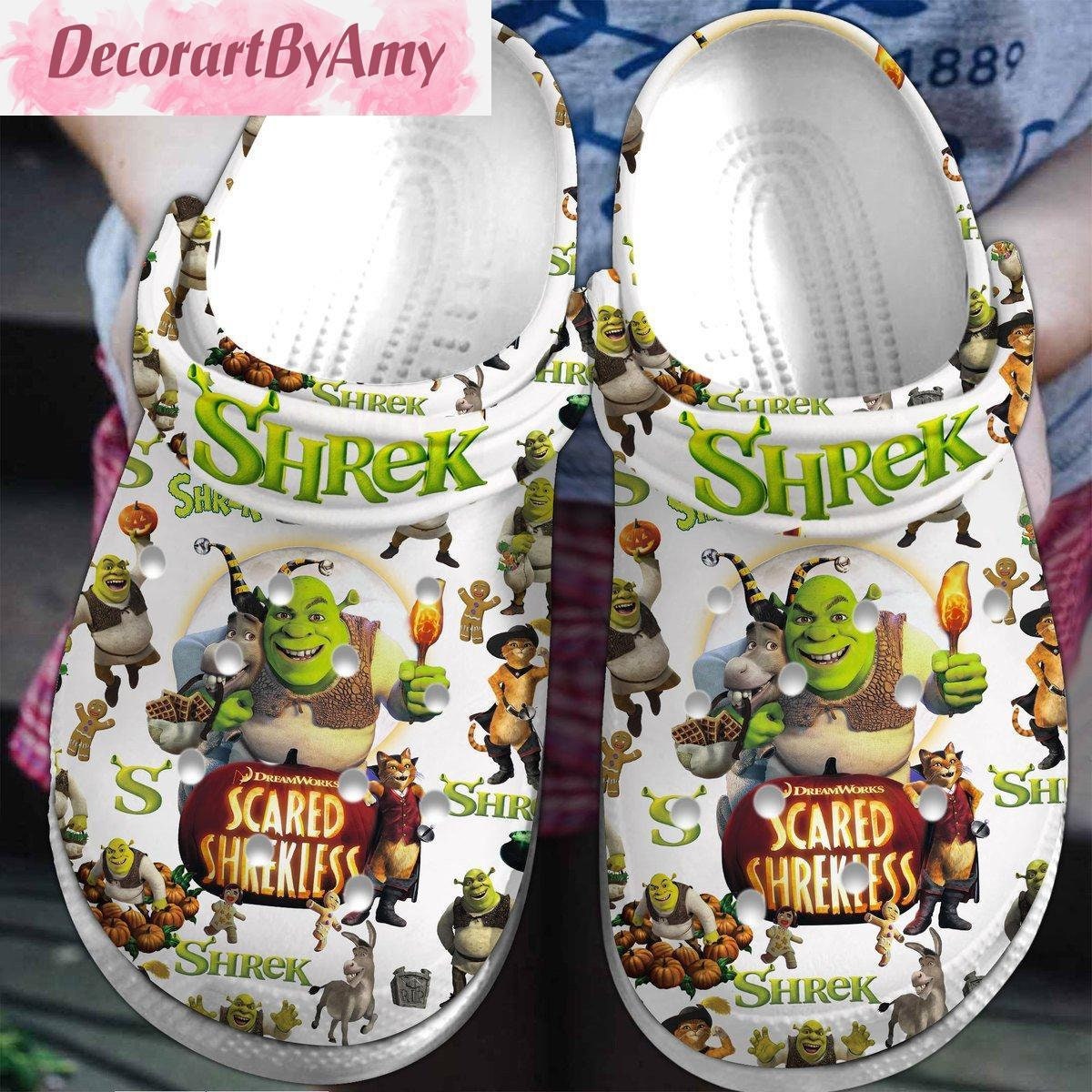 Shrek Clog Shoes Unisex, Shrek Crocs, Movie Crocs, Cartoon C