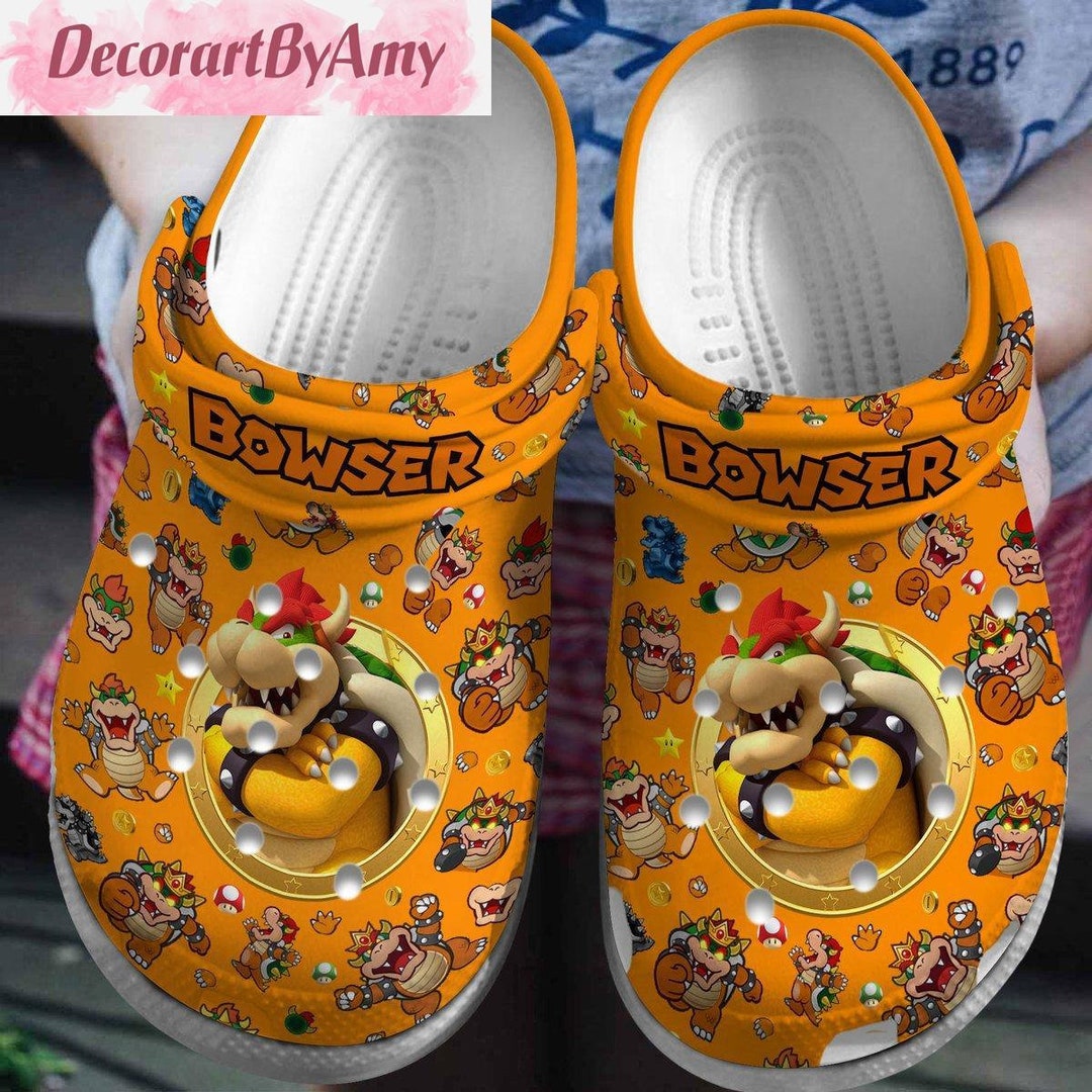 Super Mario Bowser Shoes Mario Bowser Shoes Bowser Men Etsy