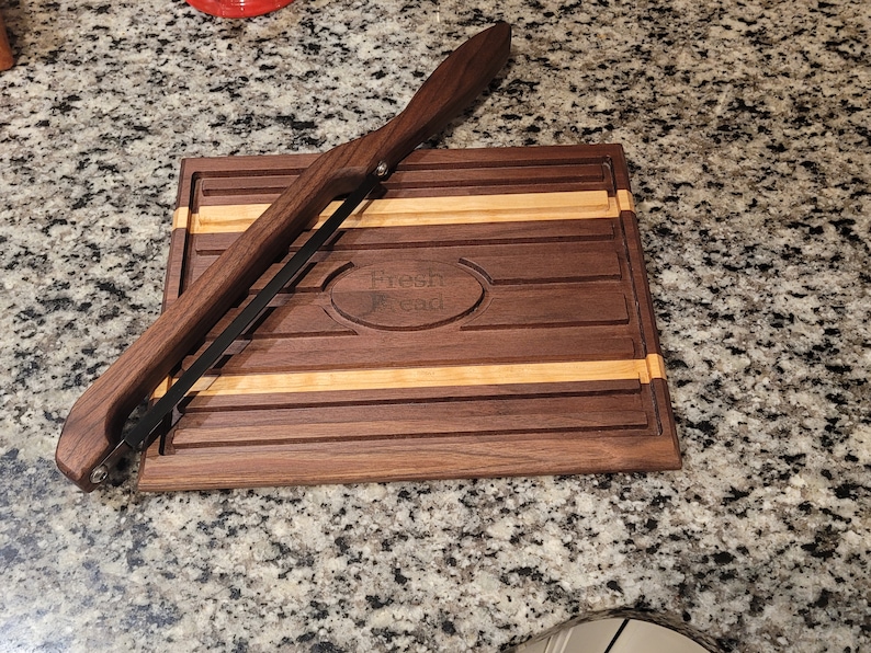 Custom Bread Cutting Board and Bread Knife Etsy