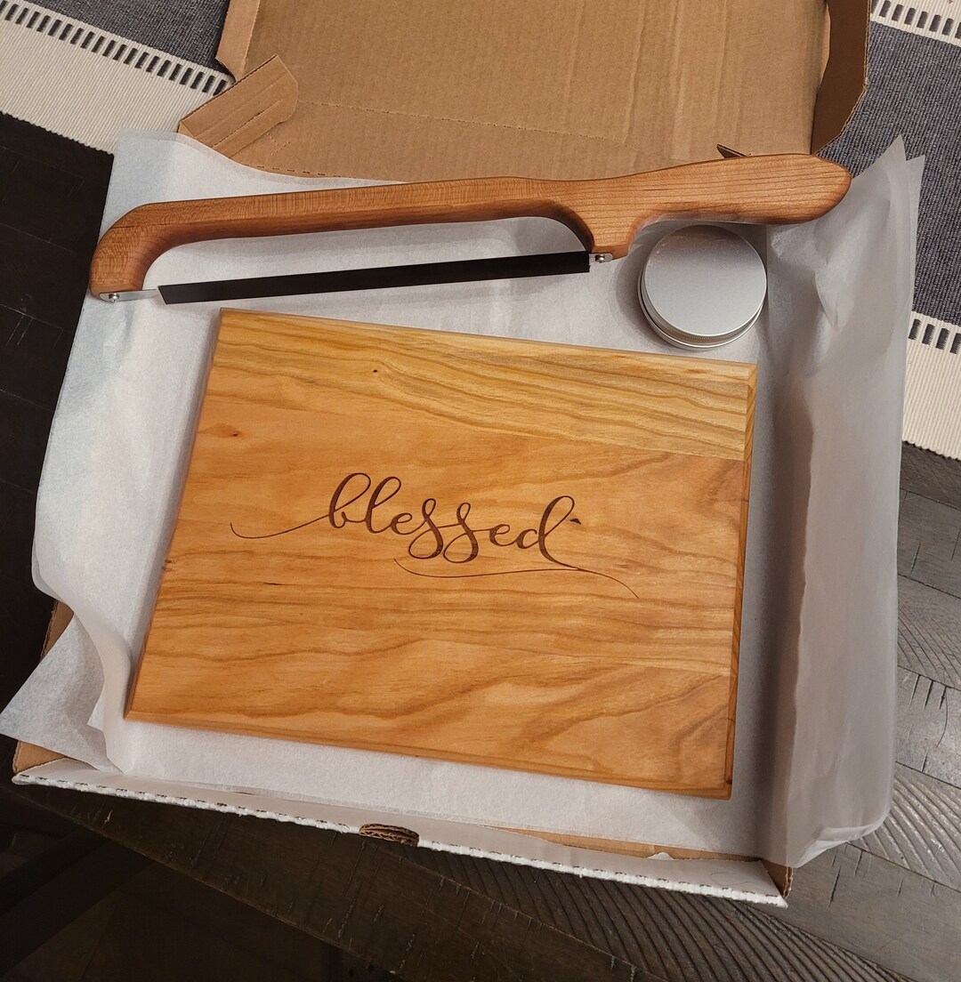 Custom Bread Cutting Board and Bread Knife Etsy