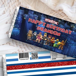 Roblox Chocolate Bar Wrapper Printable, Roblox Chocolate Bar Wrappers ...