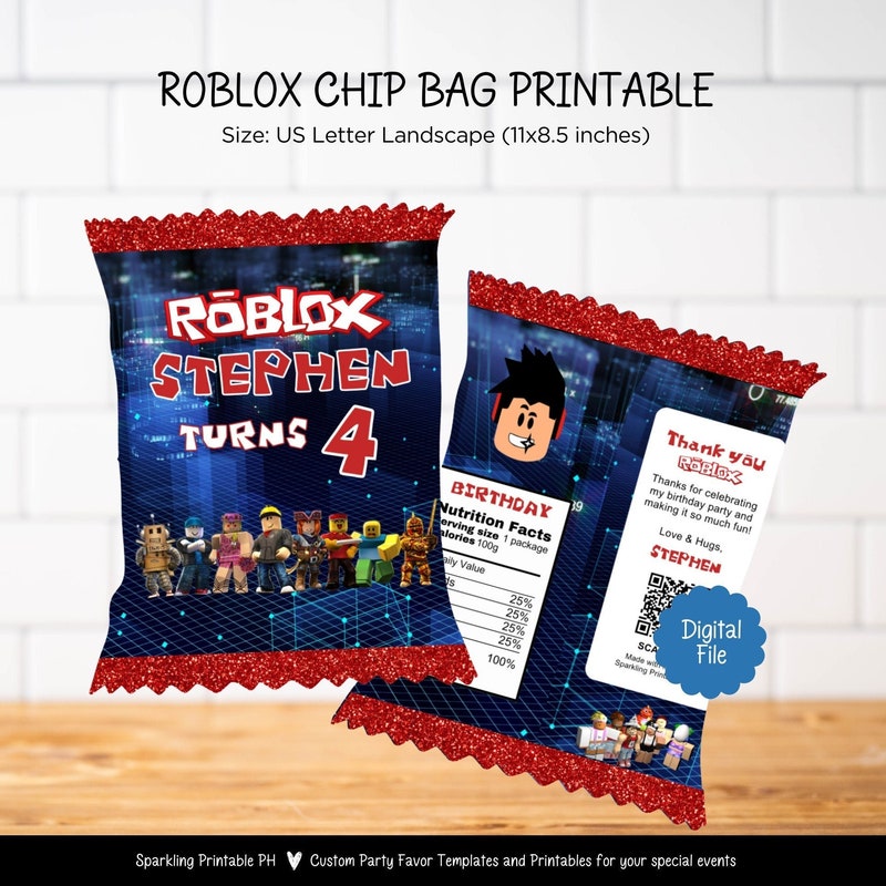 Roblox Bag Template Etsy UK
