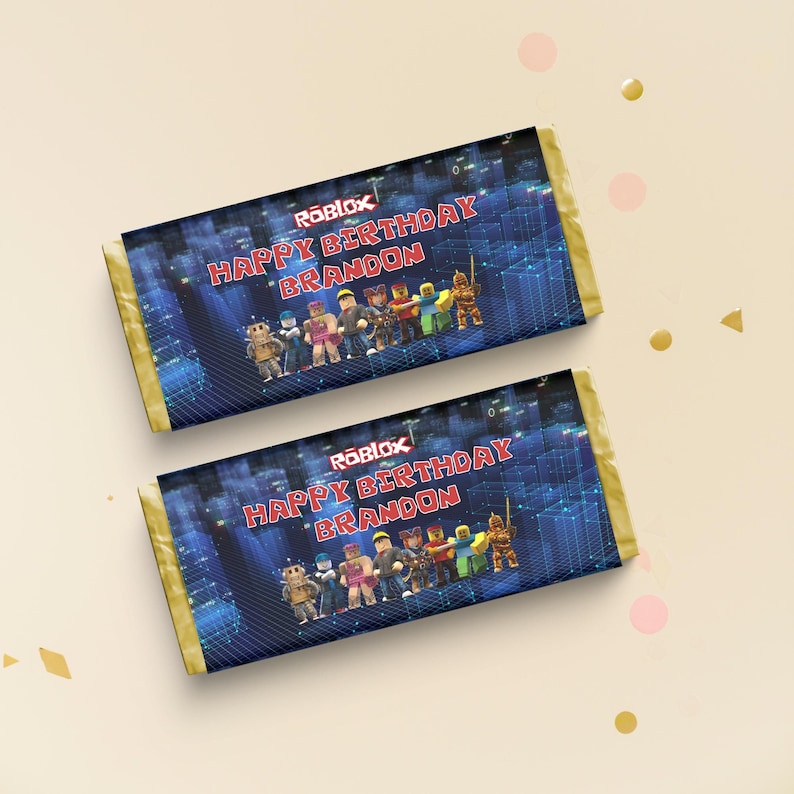 Roblox Chocolate Bar Wrapper Printable, Roblox Chocolate Bar Wrappers ...