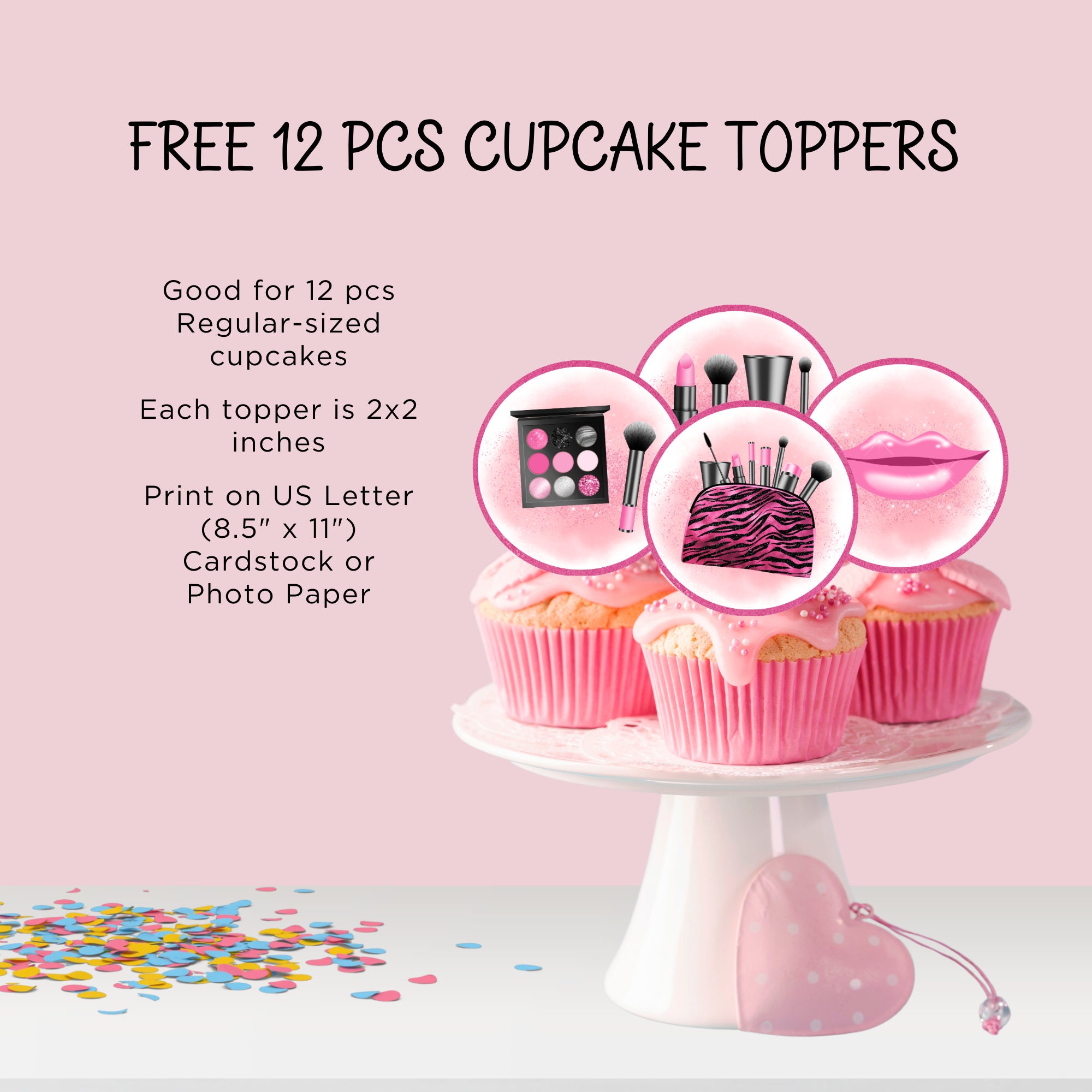 pink-makeup-cake-topper-printable-free-12pcs-makeup-cupcake-toppers-printable-makeup-cake-toppers-diy-free-customize-digital-download-etsy