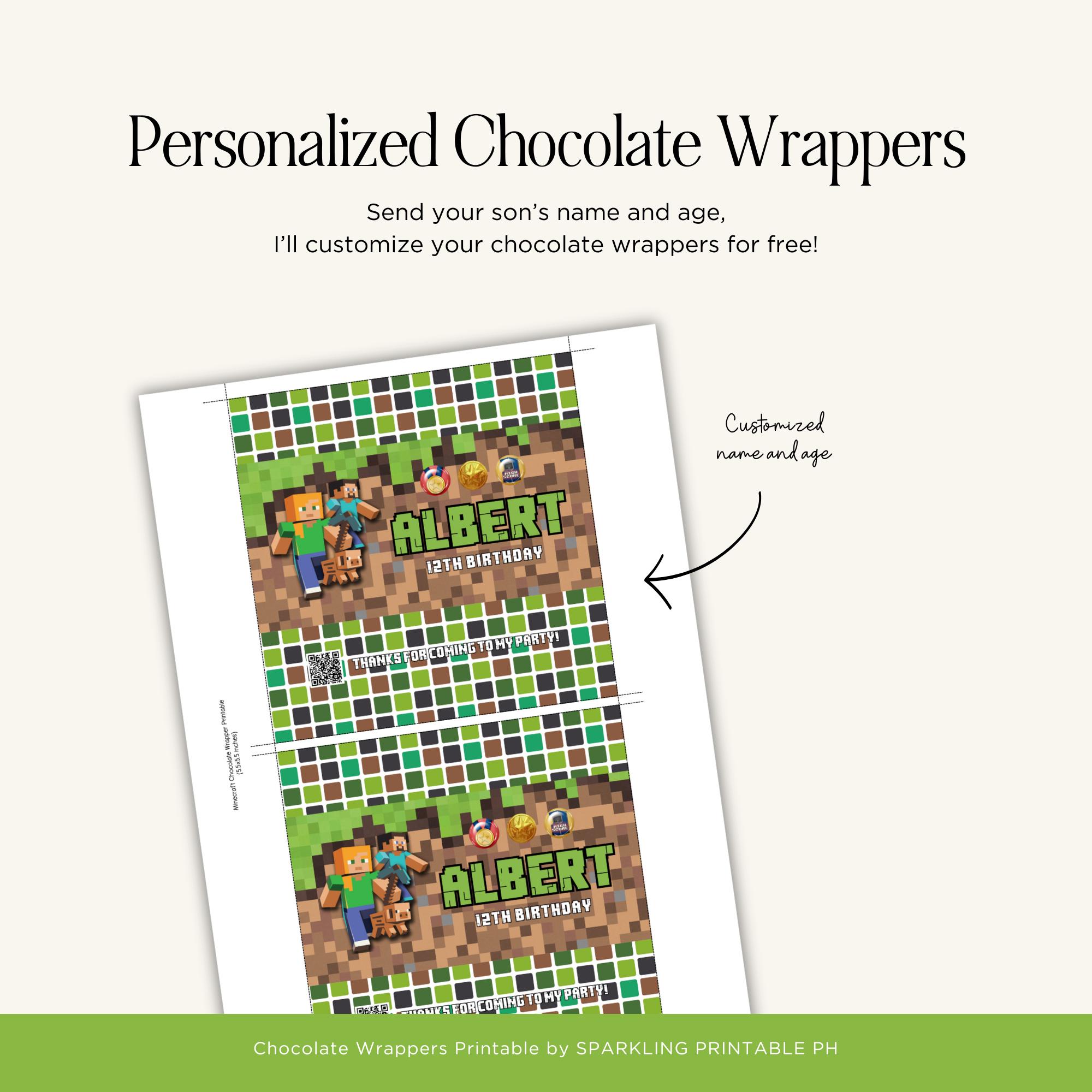 Minecraft Wrapper Printable (Custom)