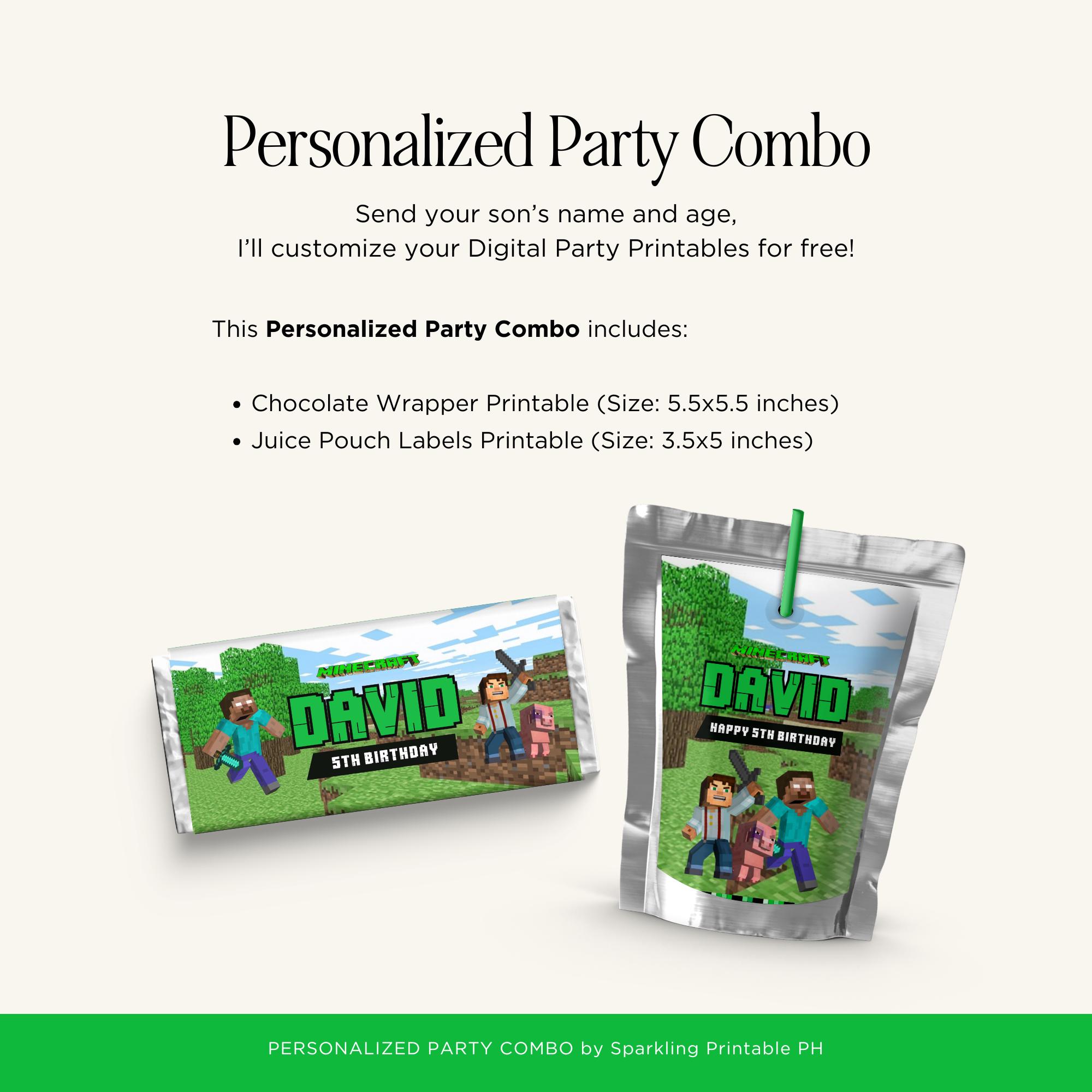 Minecraft Printable Combo - Digital Only
