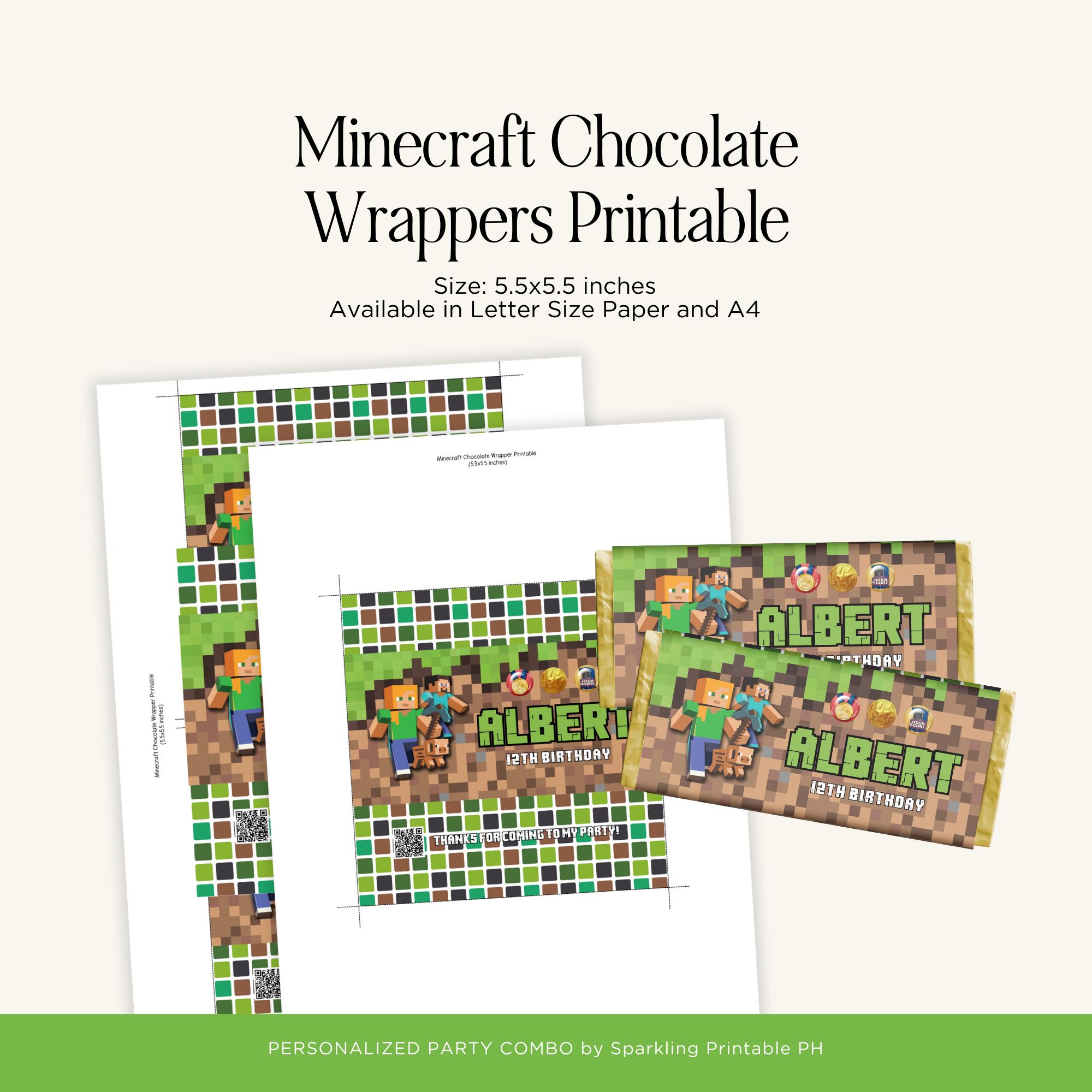 Chocolate Wrapper + Juice Labels (Personalized)