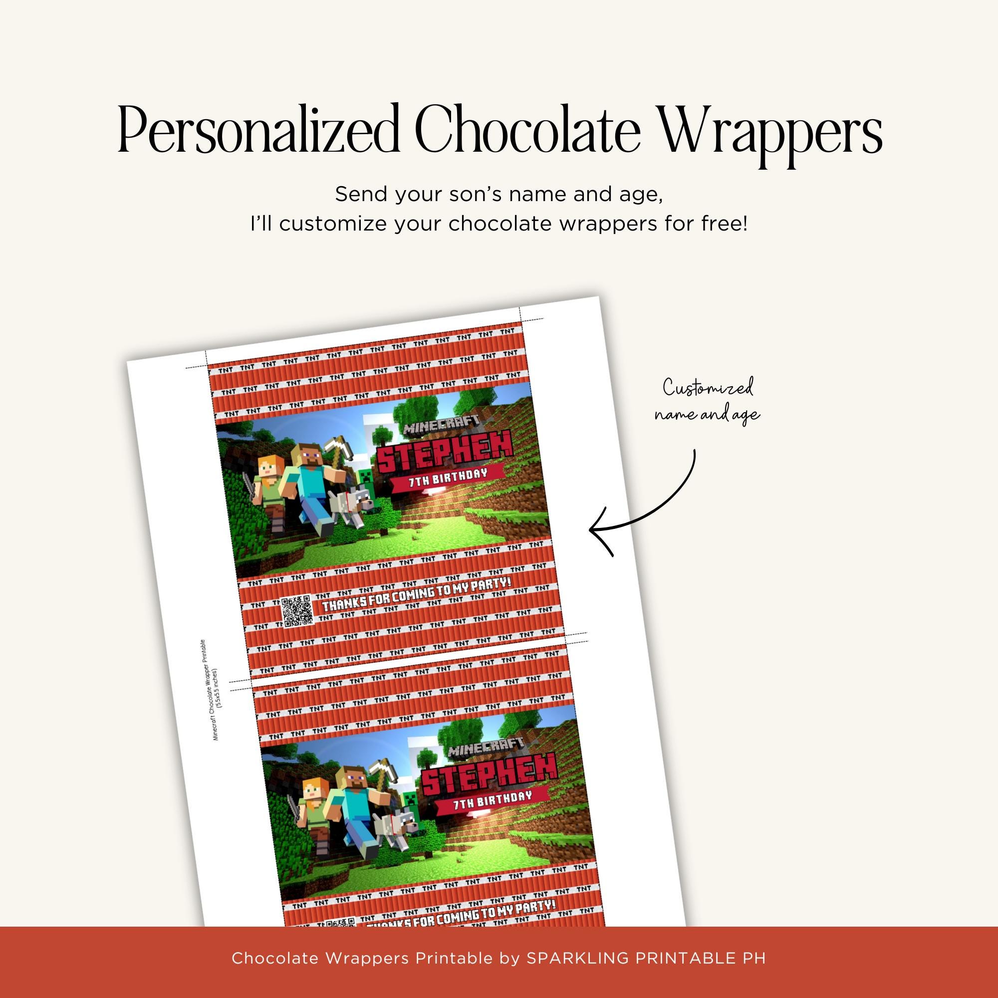 Minecraft Wrapper Printable (Alt Version)
