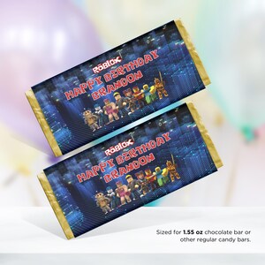Roblox Chocolate Bar Wrapper Printable, Roblox Chocolate Bar Wrappers ...