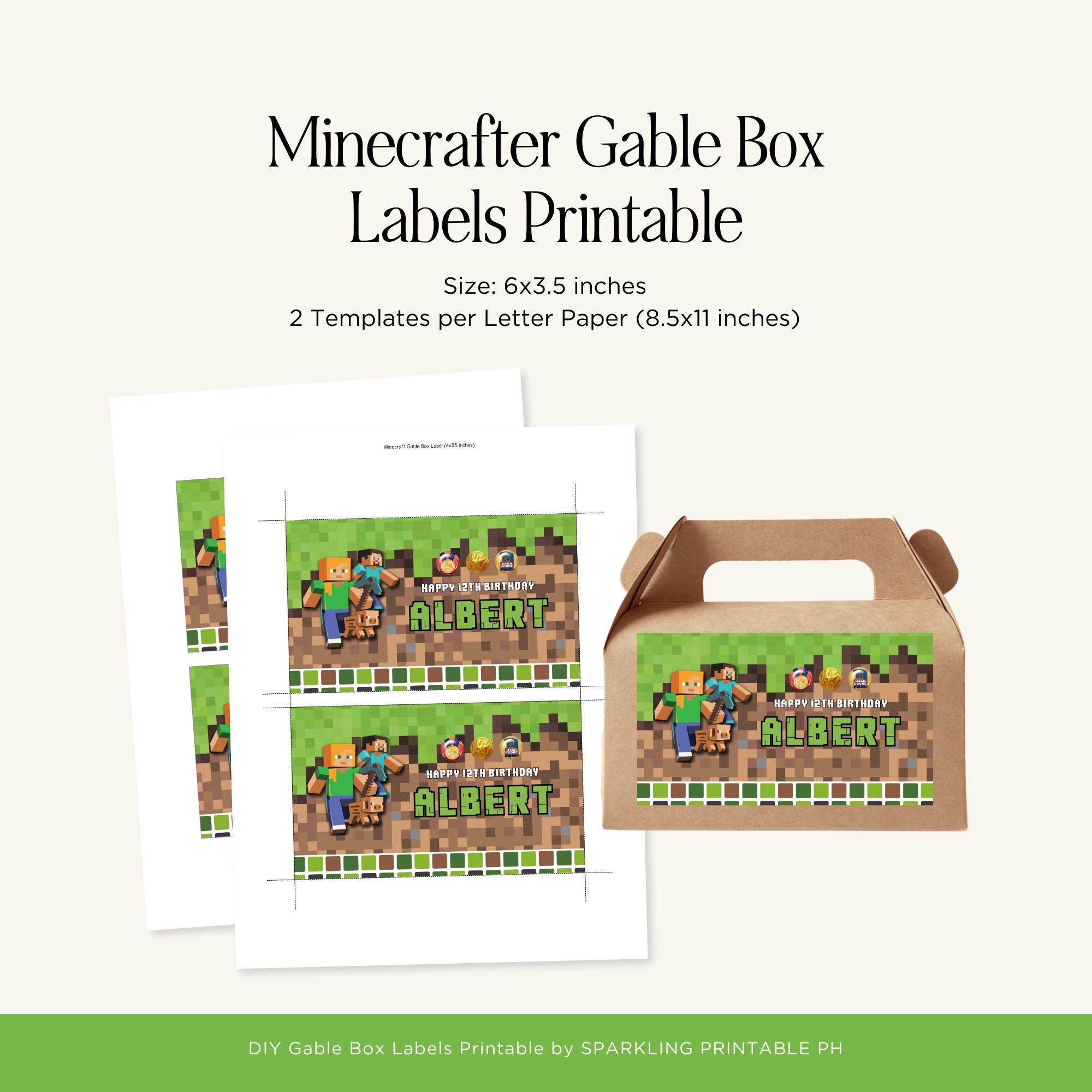 Easy Minecraft Favor Label