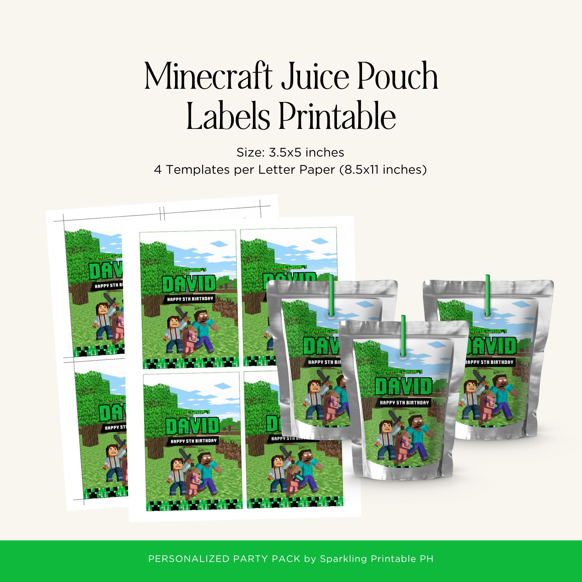 Minecraft Printable Combo - Digital Only