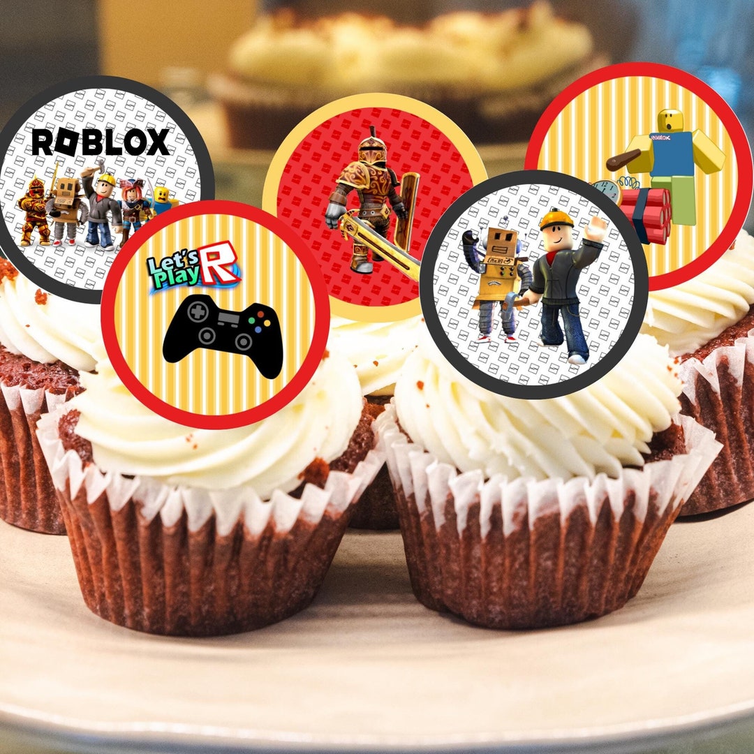 Roblox Cupcake Topper Printable, Roblox Cupcake Toppers Printable for ...