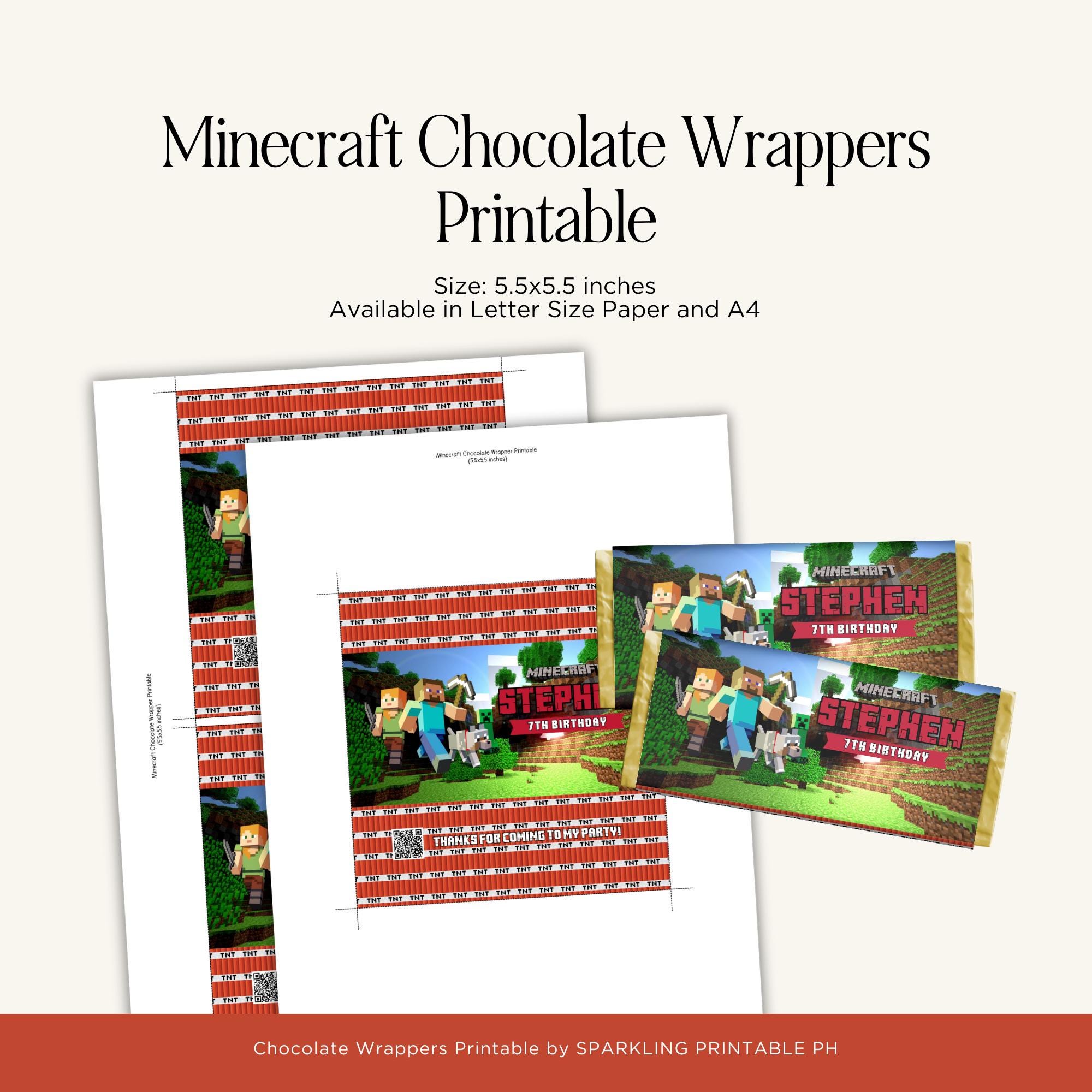 Minecraft Wrapper Printable (Alt Version)