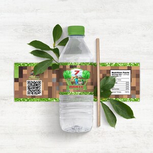 Minecrafter Water Bottle Labels Printable, Minecrafter 16oz Water ...