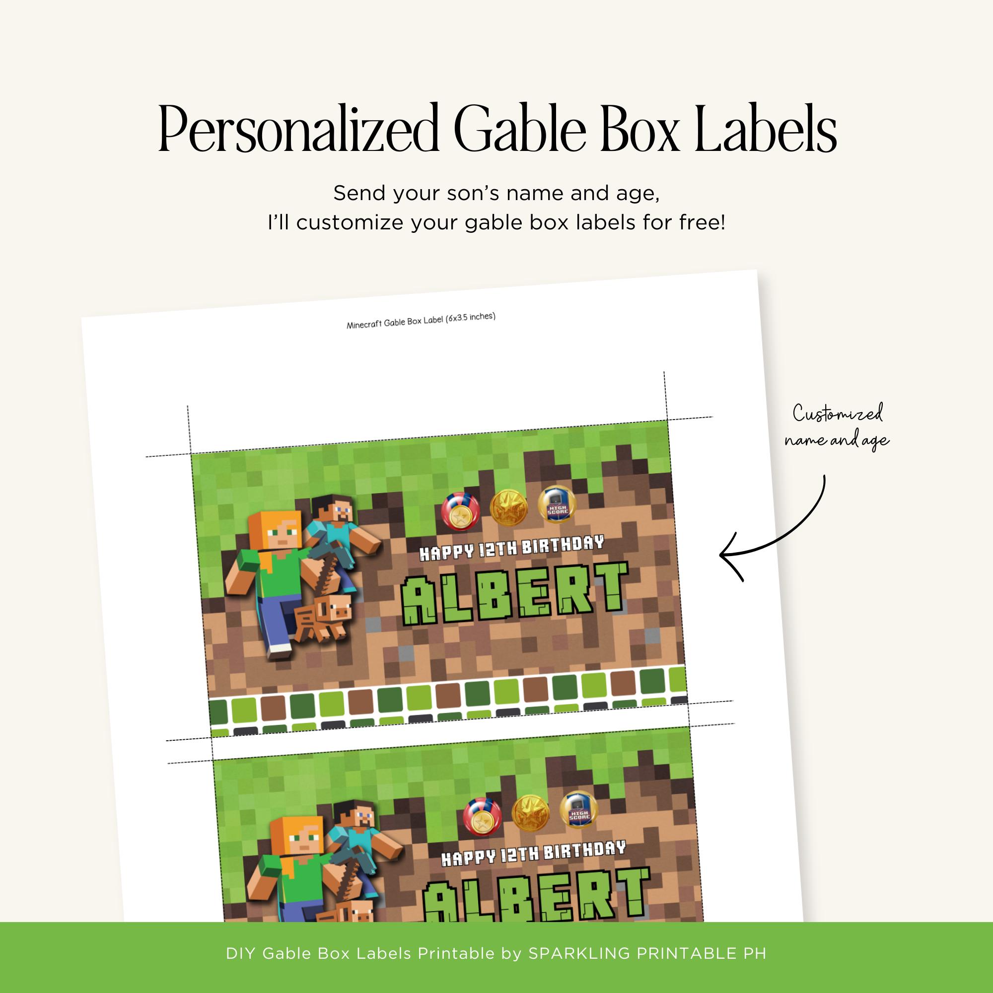 Easy Minecraft Favor Label