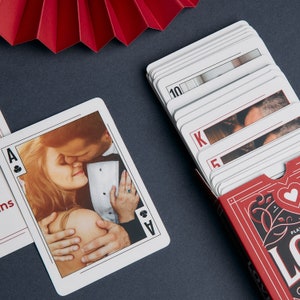 Custom playing cards, Customized playing deck, Photo playing cards, Customized playing card, Photo gift for couple, Gift for him, Lover Gift image 4