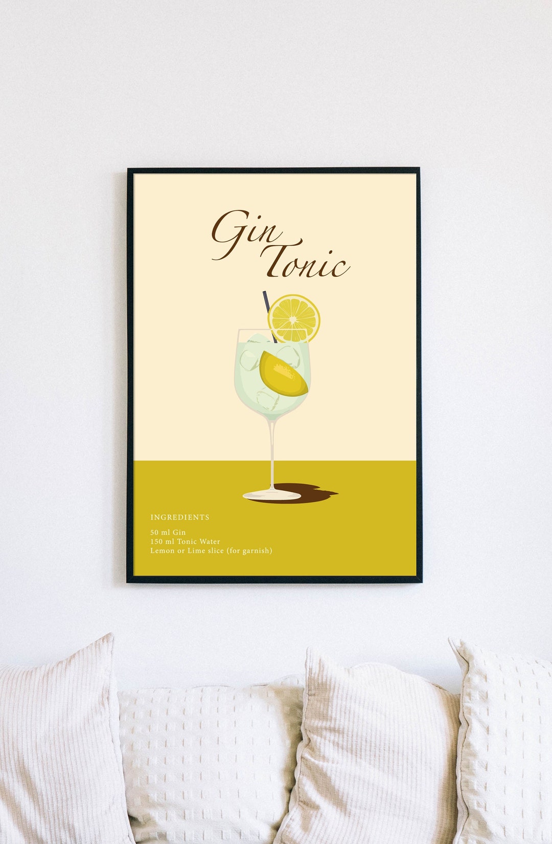 Gin and Tonic Posters Etsy