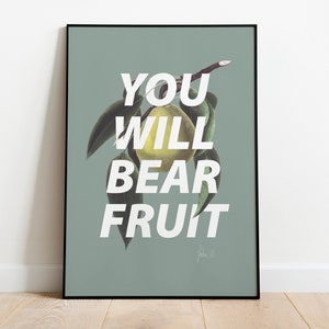 John 15 - Wall Art Modern Christian Faith Poster Bible Verse Wall Art Scripture Gift