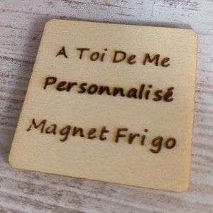 Magnete da frigorifero in legno personalizzato