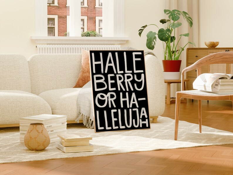 Kendrick Lamar Inspired Print Halle Berry or Hallelujah Etsy