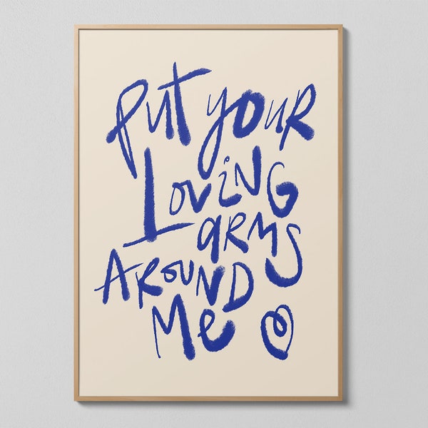 Fred Again Graphic Poster Print | Digital Download | Billie (Loving Arms) | Glastonbury, Boiler Room, Coachella | Typography | Lyrics Print