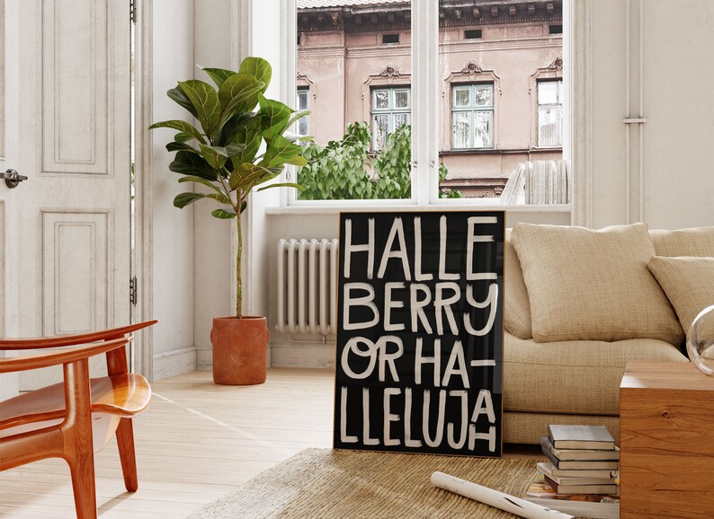 Kendrick Lamar Inspired Print Halle Berry or Hallelujah Etsy