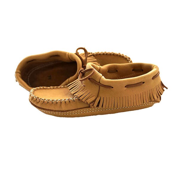 Size 41 Cloth Moccasins Green Deers