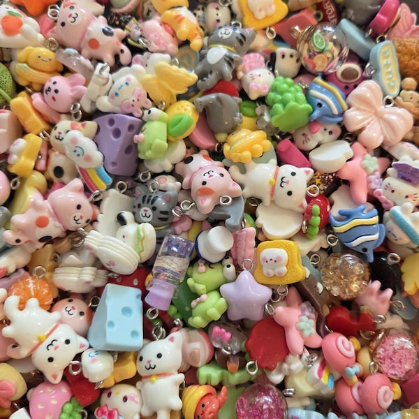 Mixed Resin Charms Grab Bag – Kandi Jewelry Making Supplies