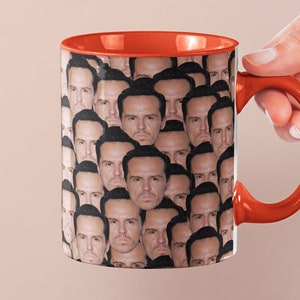 Taza de Andrew Scott / Idea de regalo de la taza de café de la celebridad / Taza para fanáticos de la película No Turning Back / Taza de té Idea de regalo divertida / Taza de cara de café personalizada