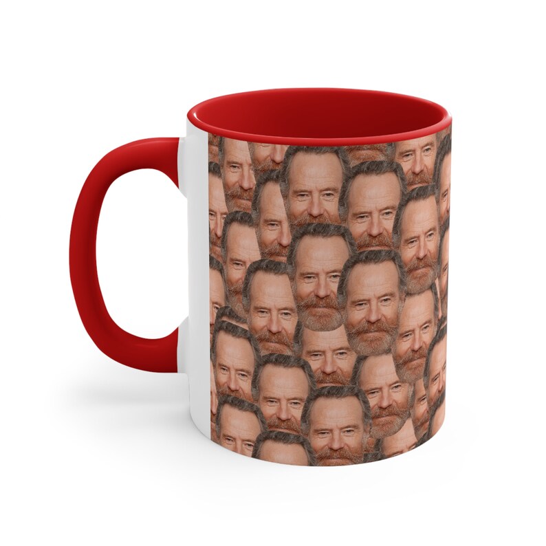 Bryan Cranston Mug | Celebrity Coffee Mug Gift Idea | Mug for Drive Movie Fans | Tea Mug Funny Gift Idea | Custom Coffee Face Mug image 3
